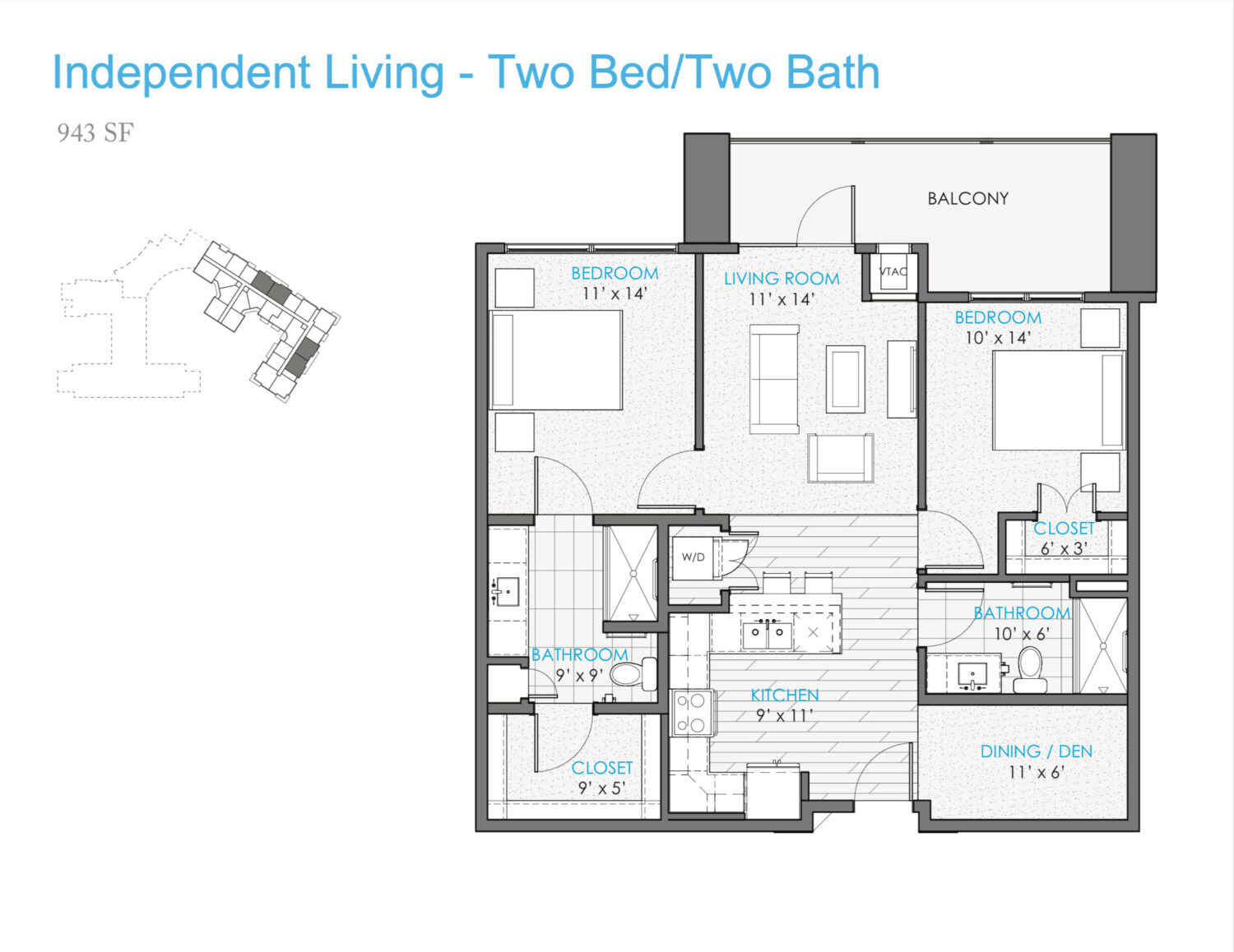 Independent Living Two Bed Two Bath