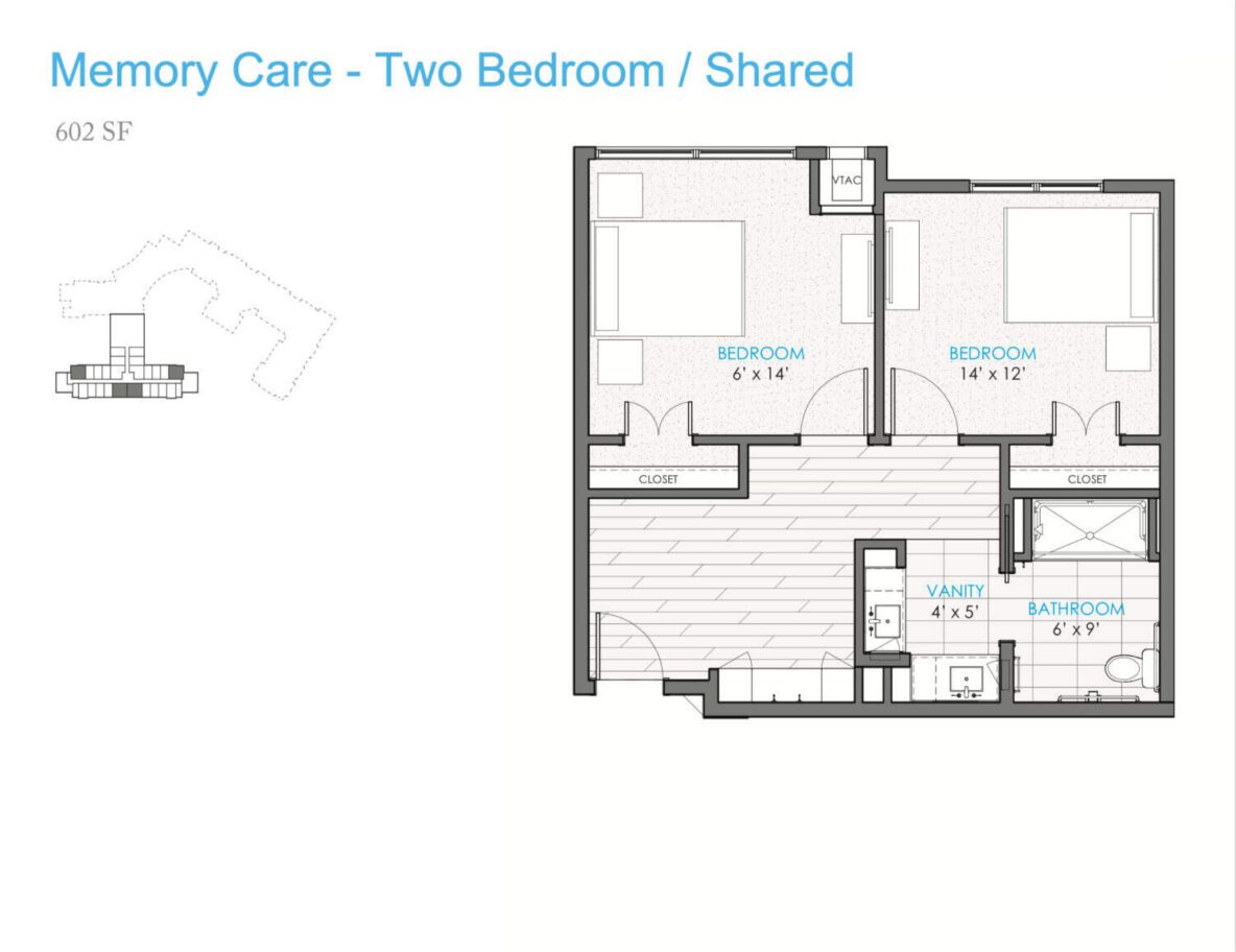 Memory Care Two Bedroom Shared
